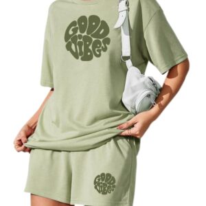 KSHS Women Cotton Night Suit Top & Shorts Set | Loose Fit Printed Nightwear Co Ord Set Stylish Western | Soft Breathable Sleepwear Shorts with Pocket for Women (Bawa (Pink), M)