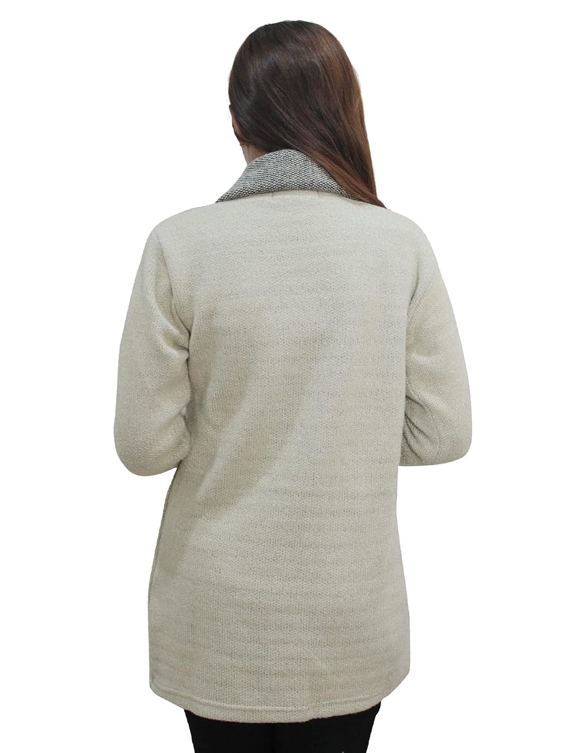 Women's Wool Blend Collared Coatigan - Image 3