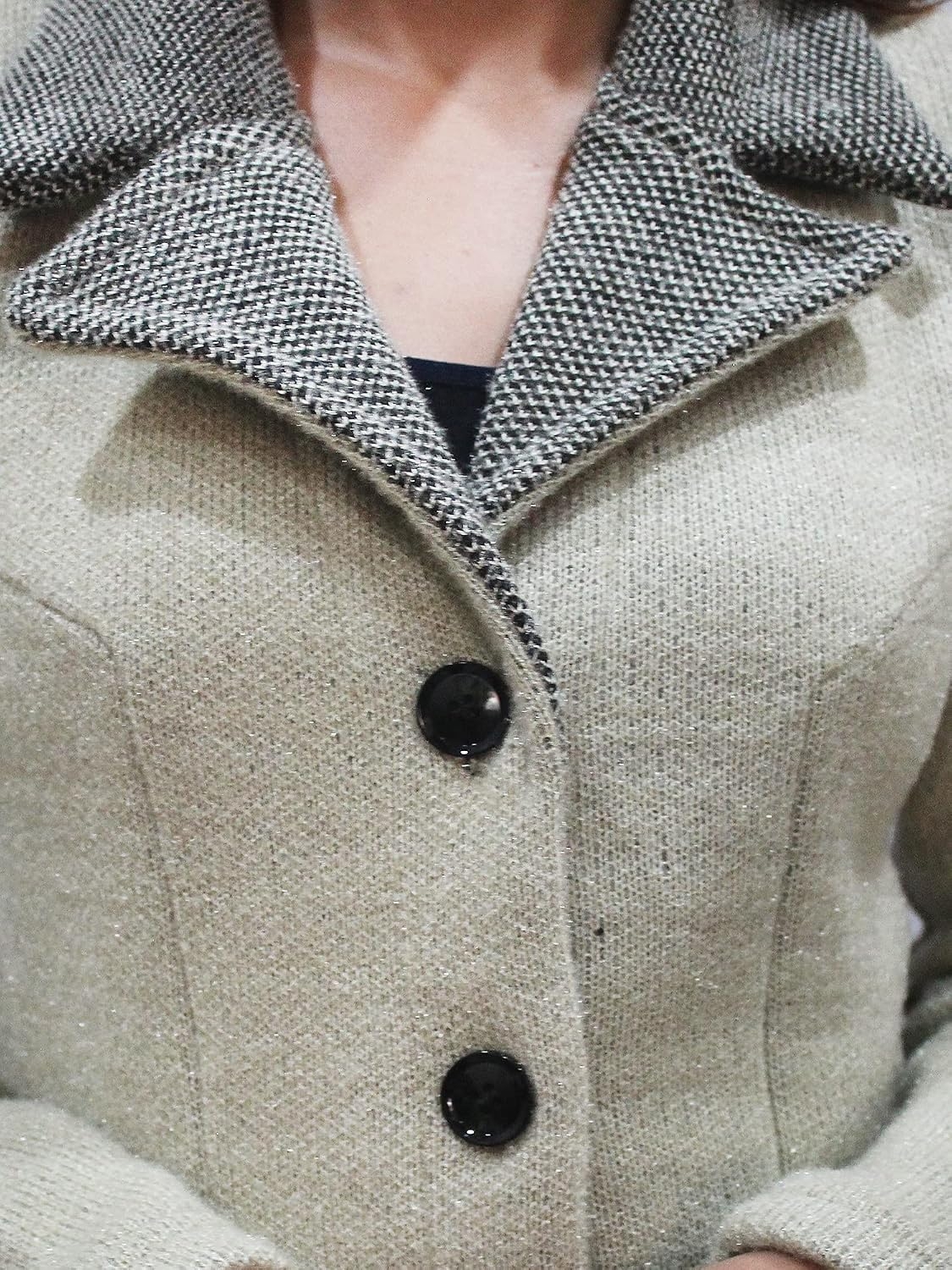Women's Wool Blend Collared Coatigan - Image 6