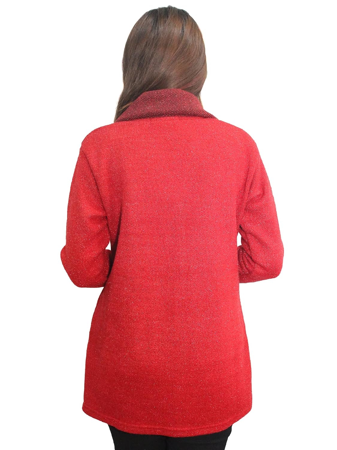Women's Wool Blend Collared Coatigan - Image 8