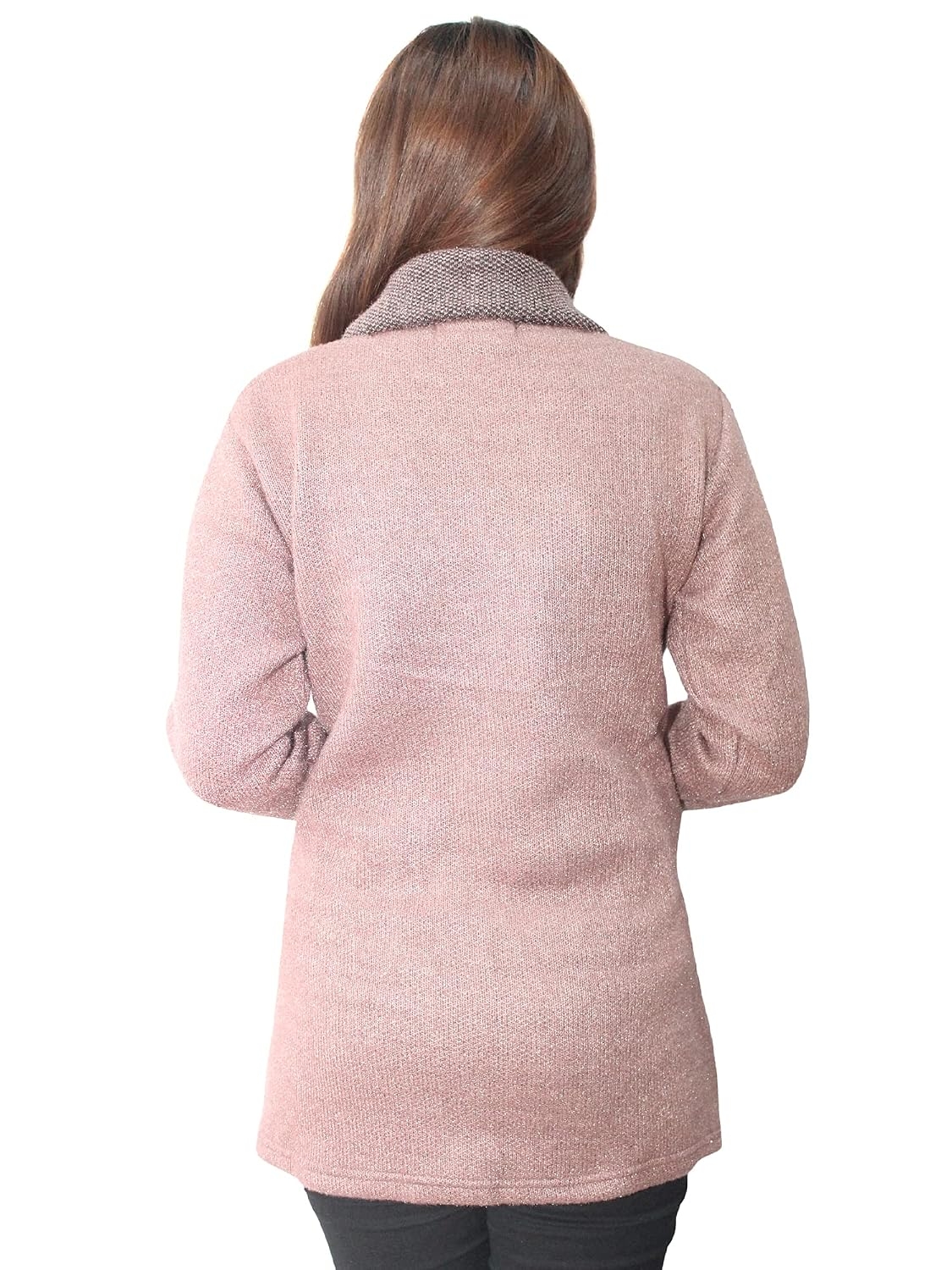 Women's Wool Blend Collared Coatigan - Image 13