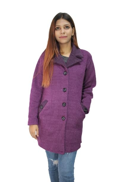 Women's Wool Blend Collared Coatigan - Image 22