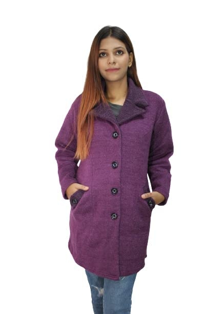 Women's Wool Blend Collared Coatigan - Image 23