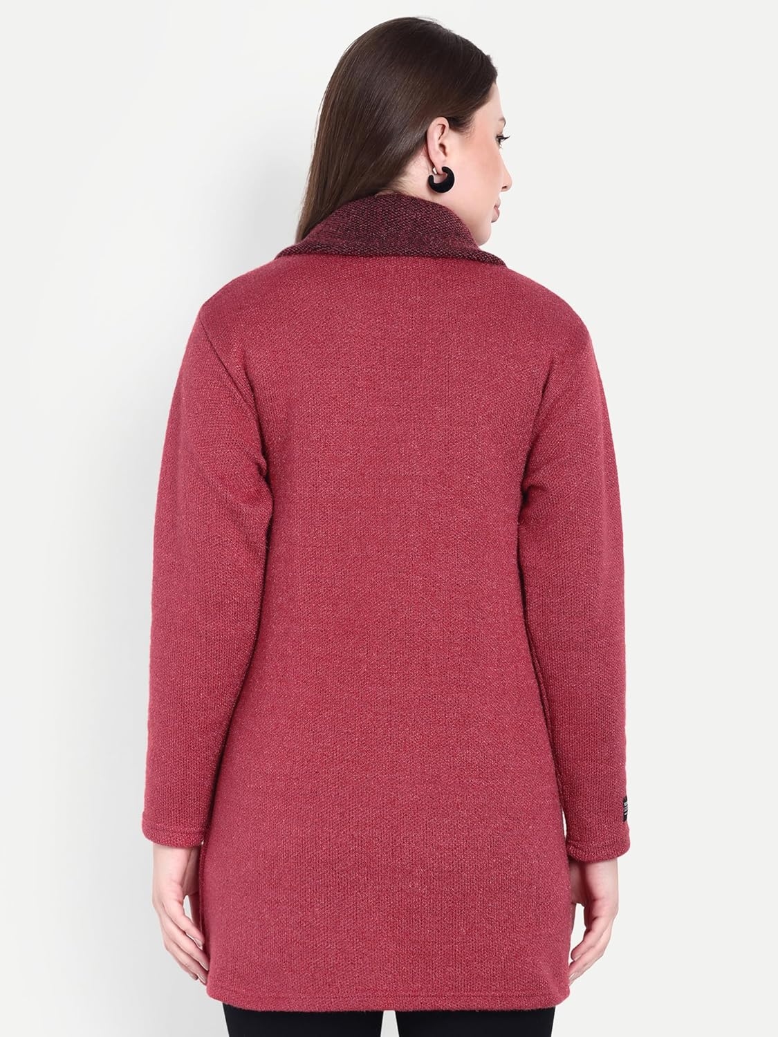 Women's Wool Blend Collared Coatigan - Image 41