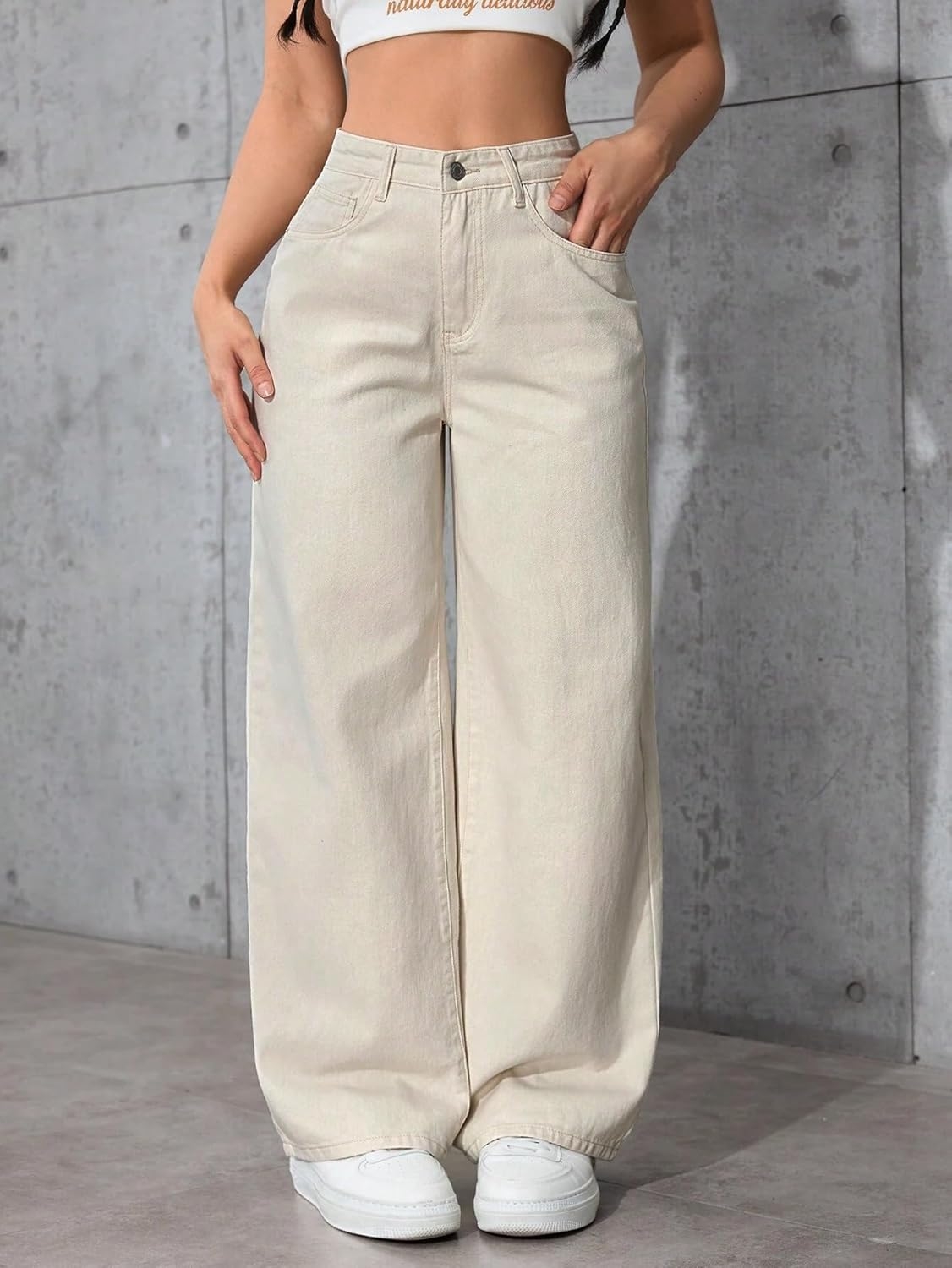 Women High Waist Baggy Fit Denim Jeans - Image 4