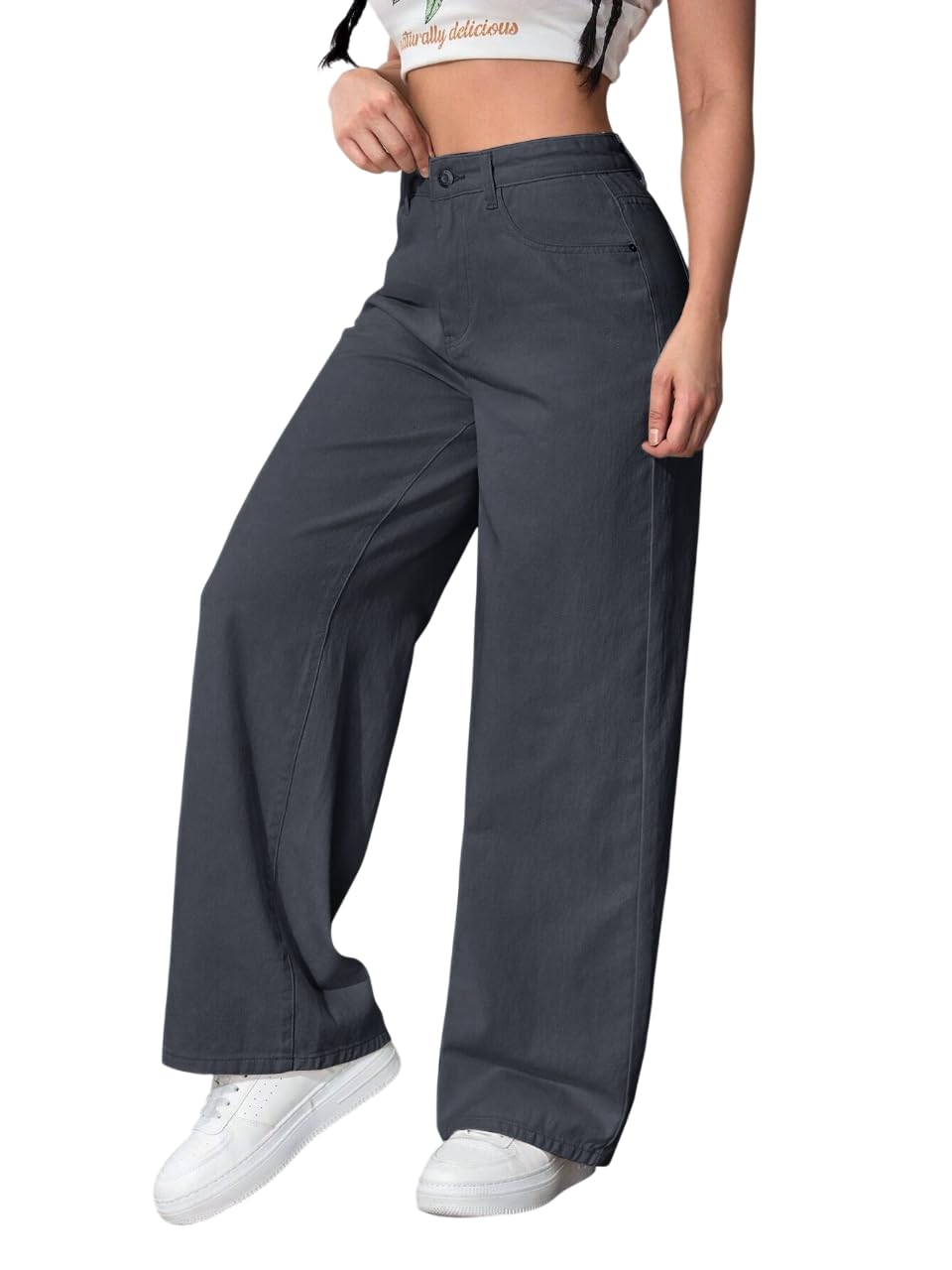 Women High Waist Baggy Fit Denim Jeans - Image 6