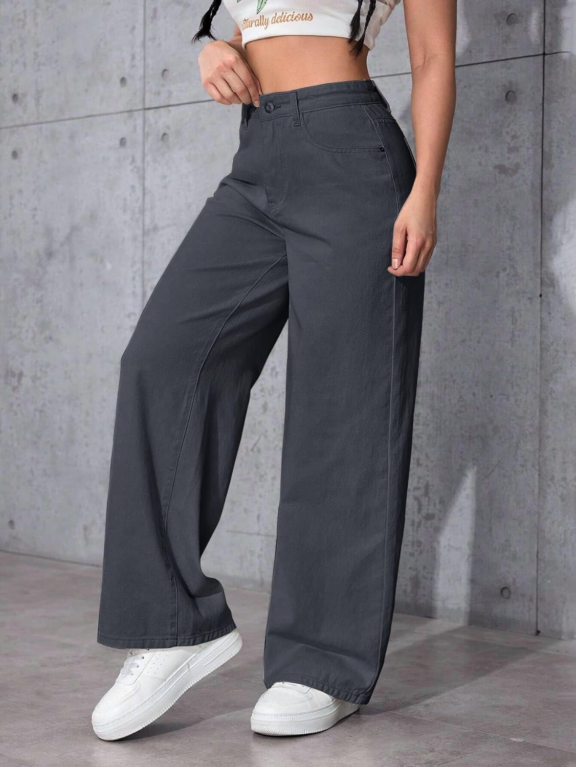 Women High Waist Baggy Fit Denim Jeans - Image 9