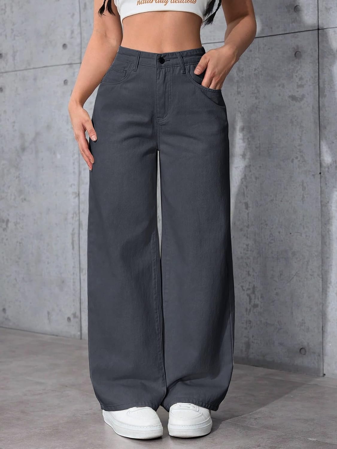 Women High Waist Baggy Fit Denim Jeans - Image 10