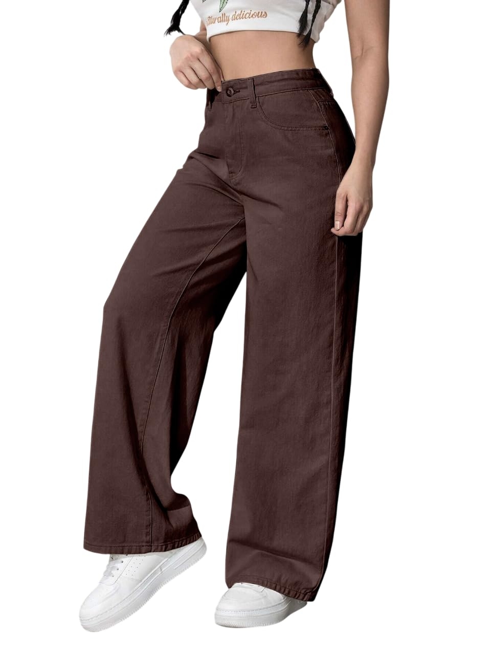 Women High Waist Baggy Fit Denim Jeans - Image 11