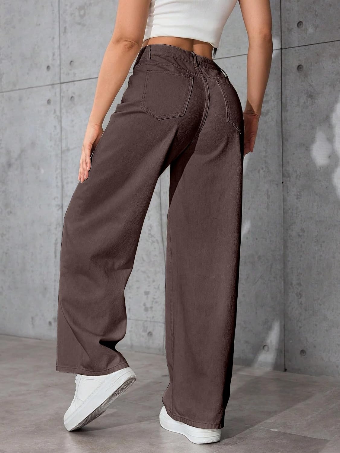 Women High Waist Baggy Fit Denim Jeans - Image 13