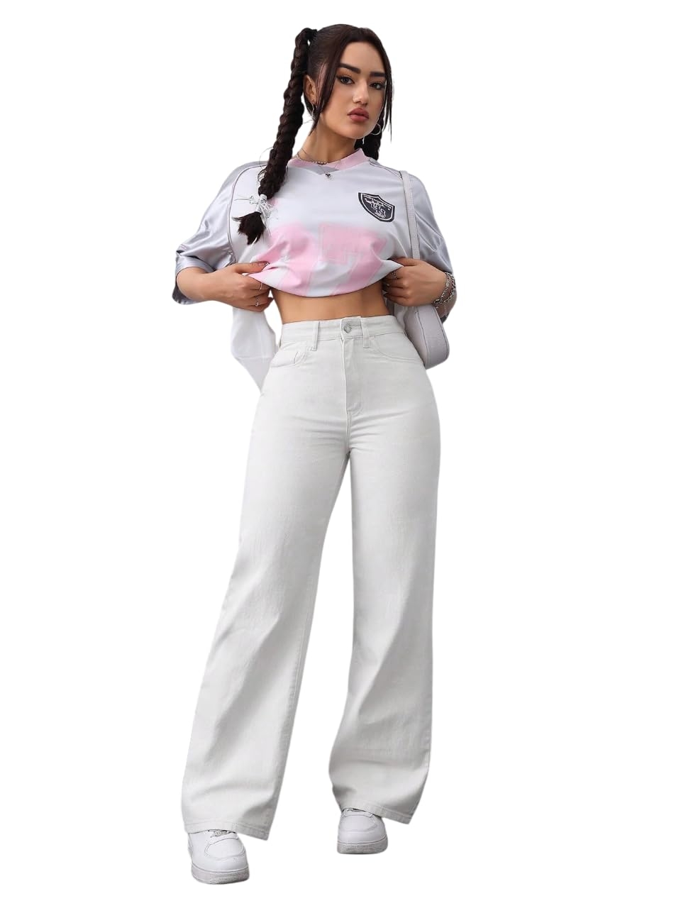 Women High Waist Baggy Fit Denim Jeans - Image 17