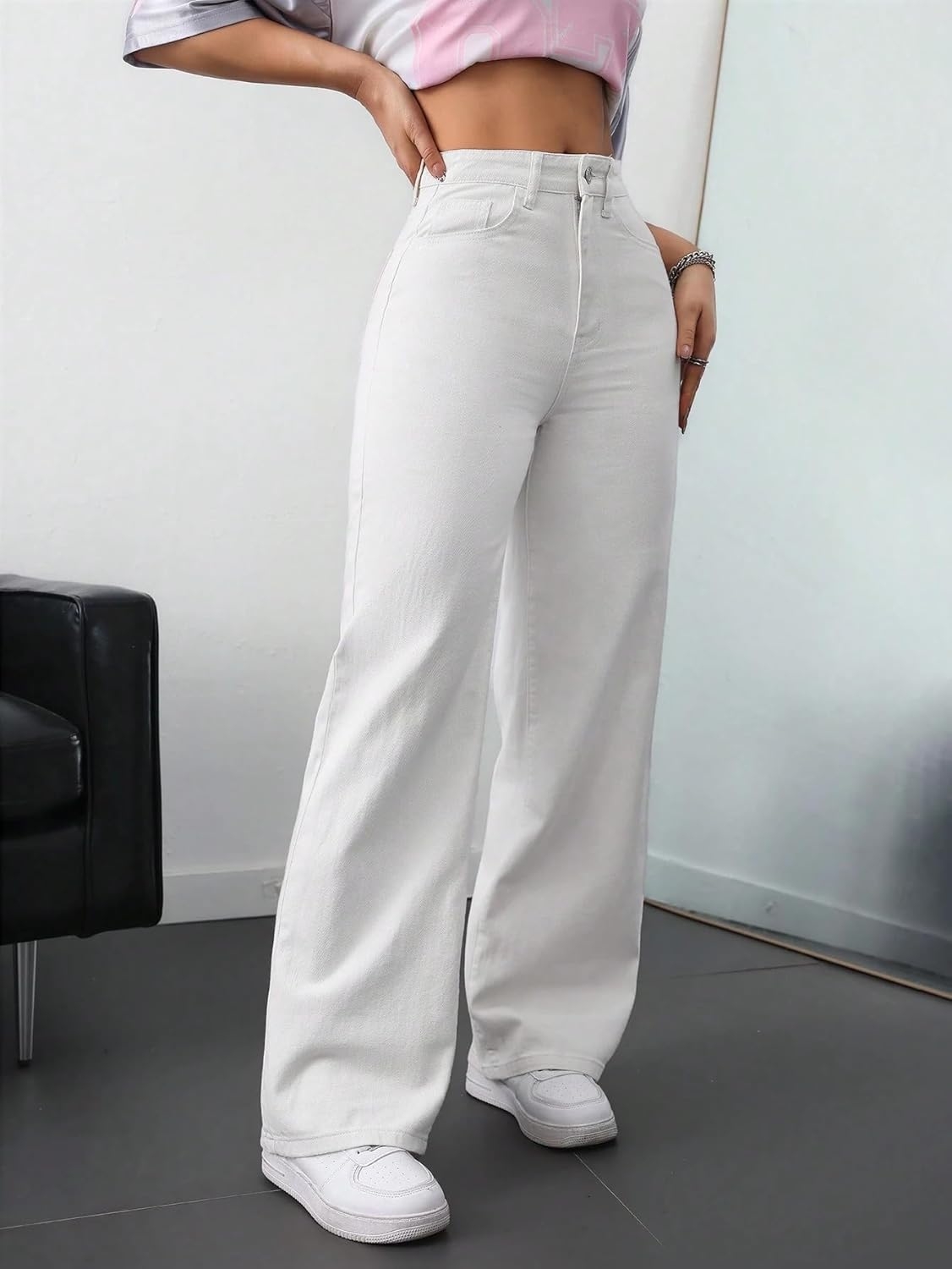 Women High Waist Baggy Fit Denim Jeans - Image 20
