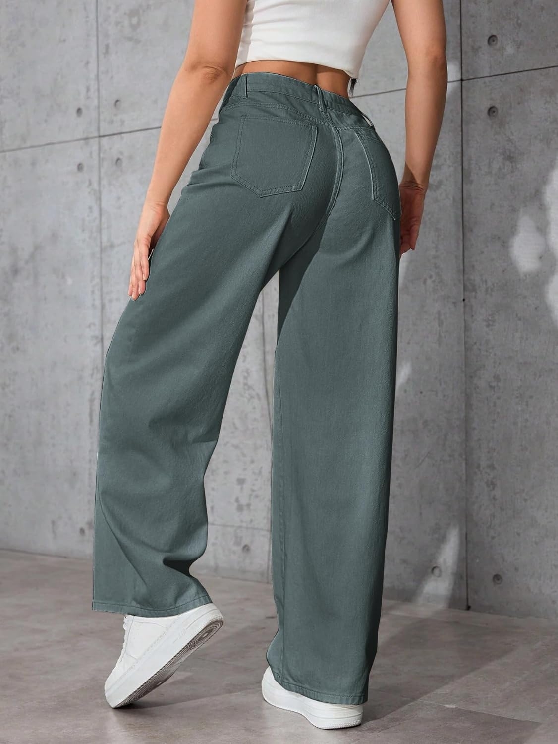 Women High Waist Baggy Fit Denim Jeans - Image 30