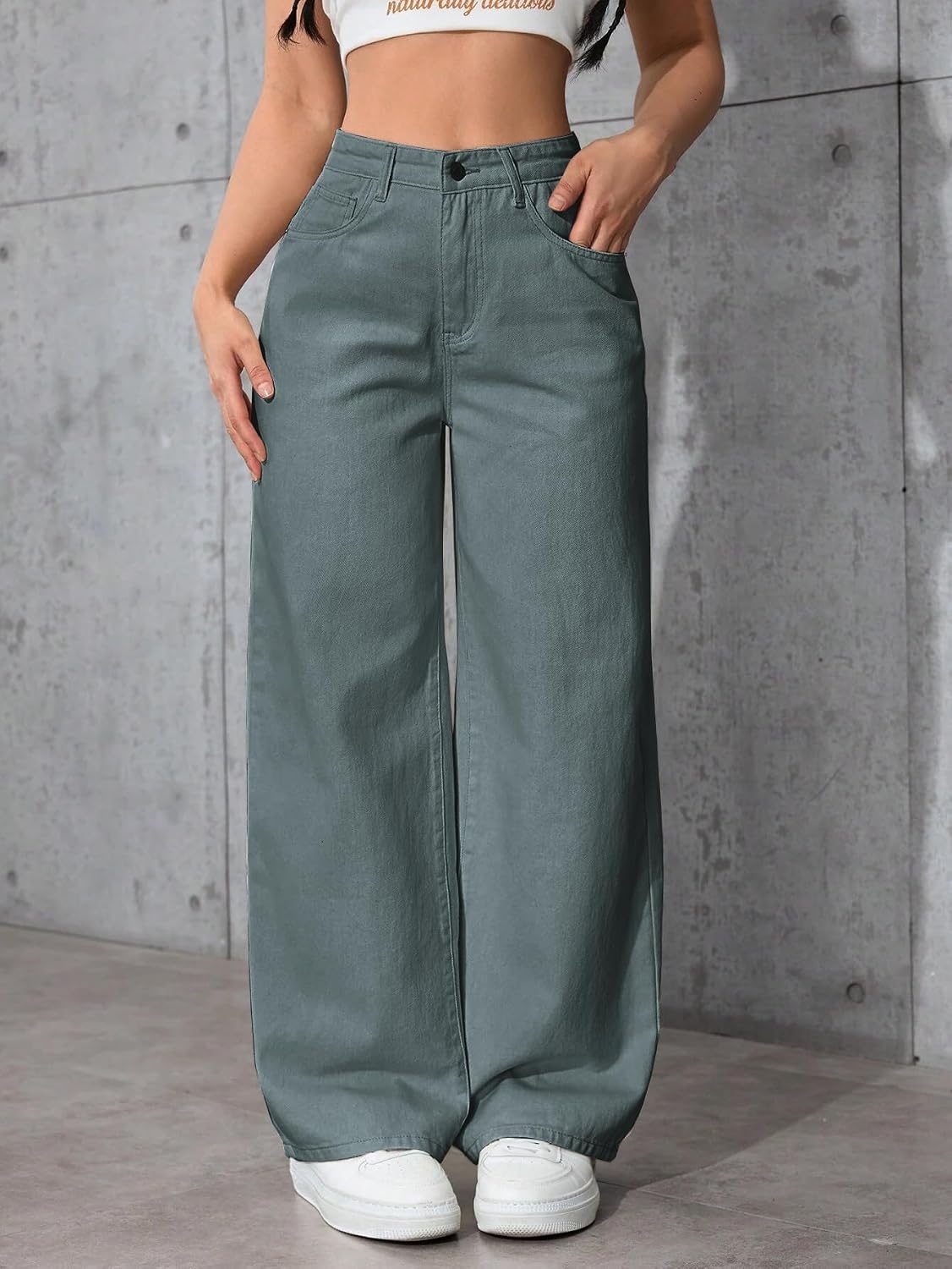 Women High Waist Baggy Fit Denim Jeans - Image 32