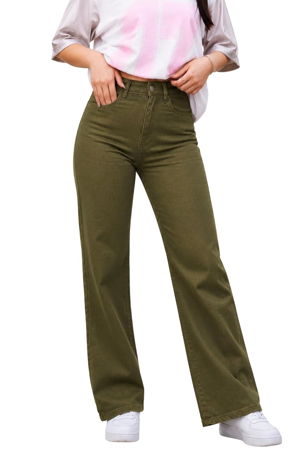 Women High Waist Baggy Fit Denim Jeans - Image 34