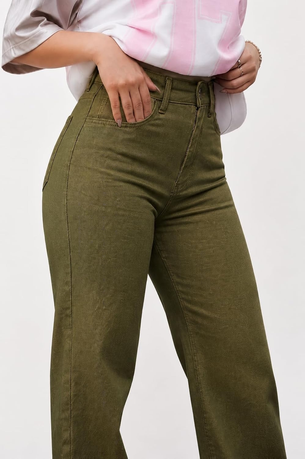 Women High Waist Baggy Fit Denim Jeans - Image 38