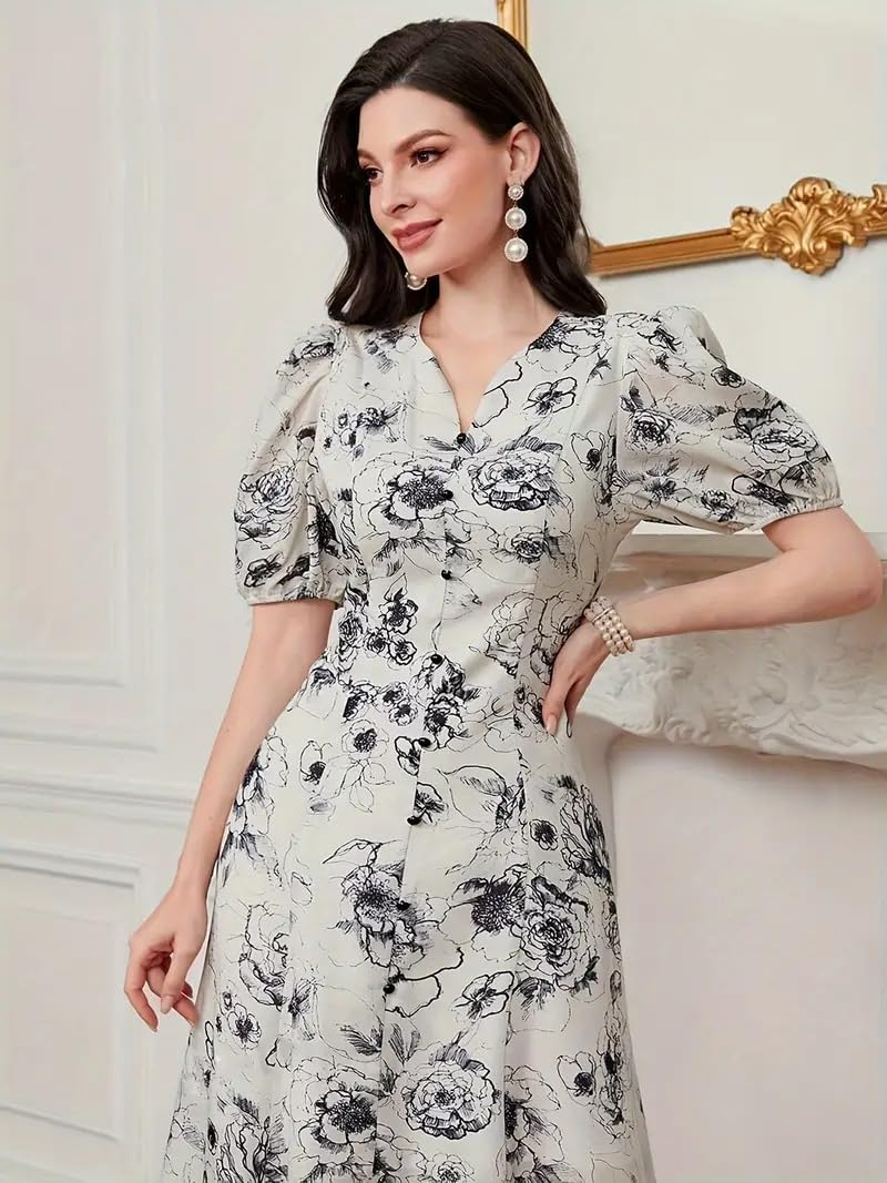 Bollyclues Women's Sleeveless Square-Neck Cotton Midi Dress - Image 10