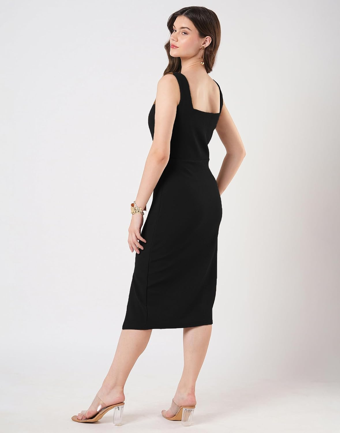 Selvia Women's Sleeveless Lycra Bodycon Dress - Image 2