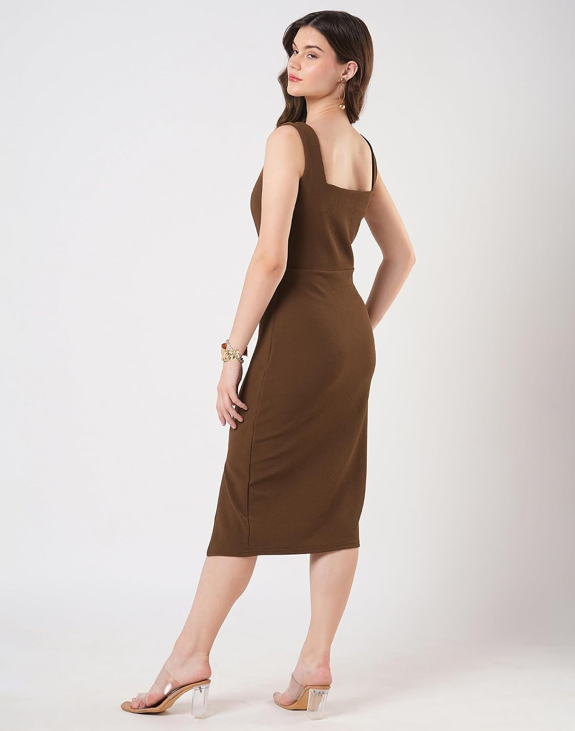 Selvia Women's Sleeveless Lycra Bodycon Dress - Image 8