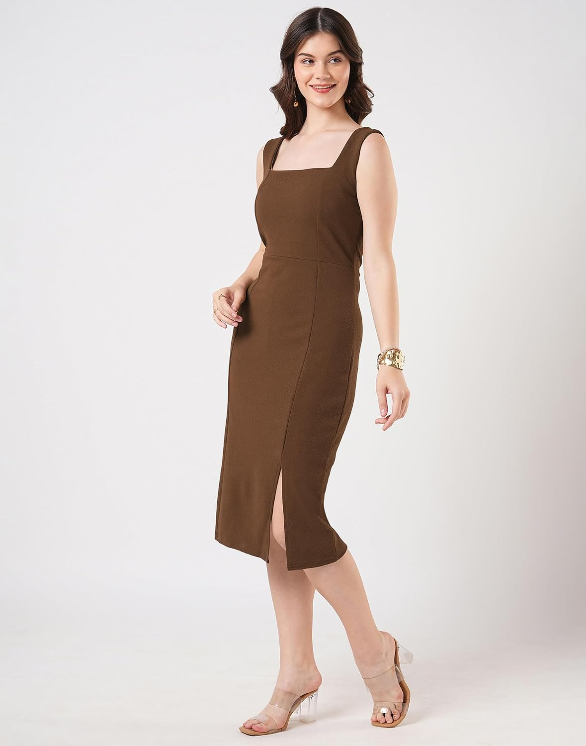 Selvia Women's Sleeveless Lycra Bodycon Dress - Image 9