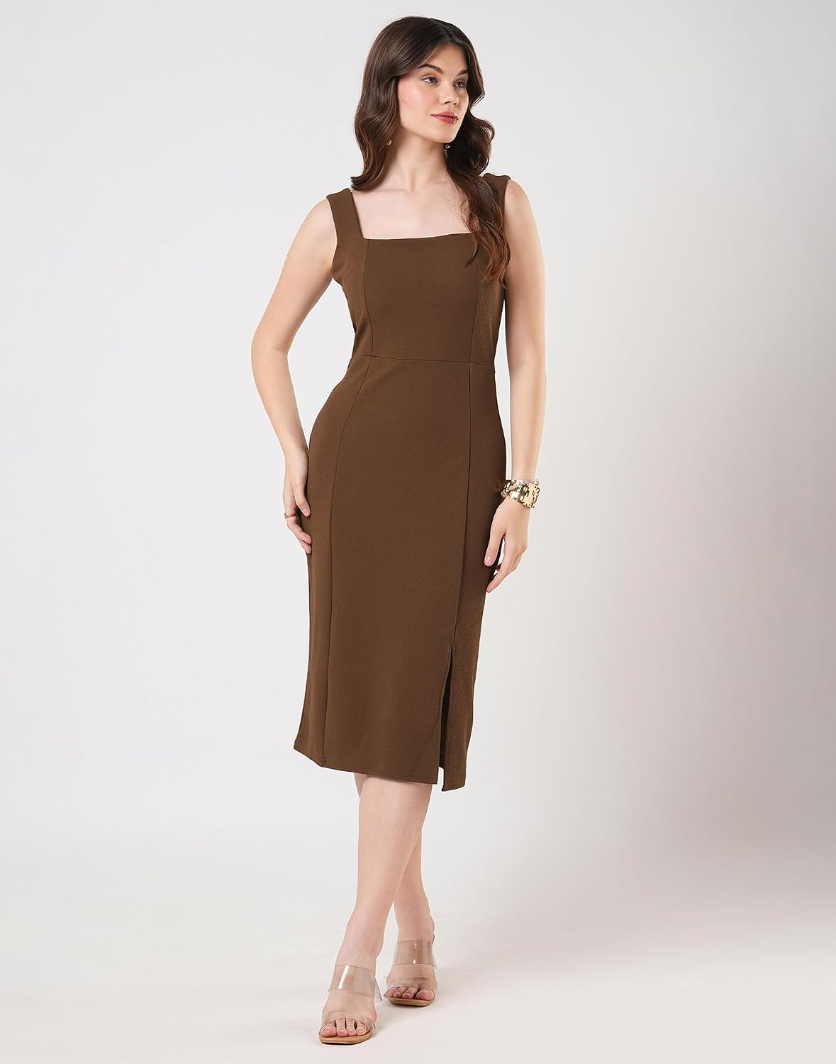 Selvia Women's Sleeveless Lycra Bodycon Dress - Image 10