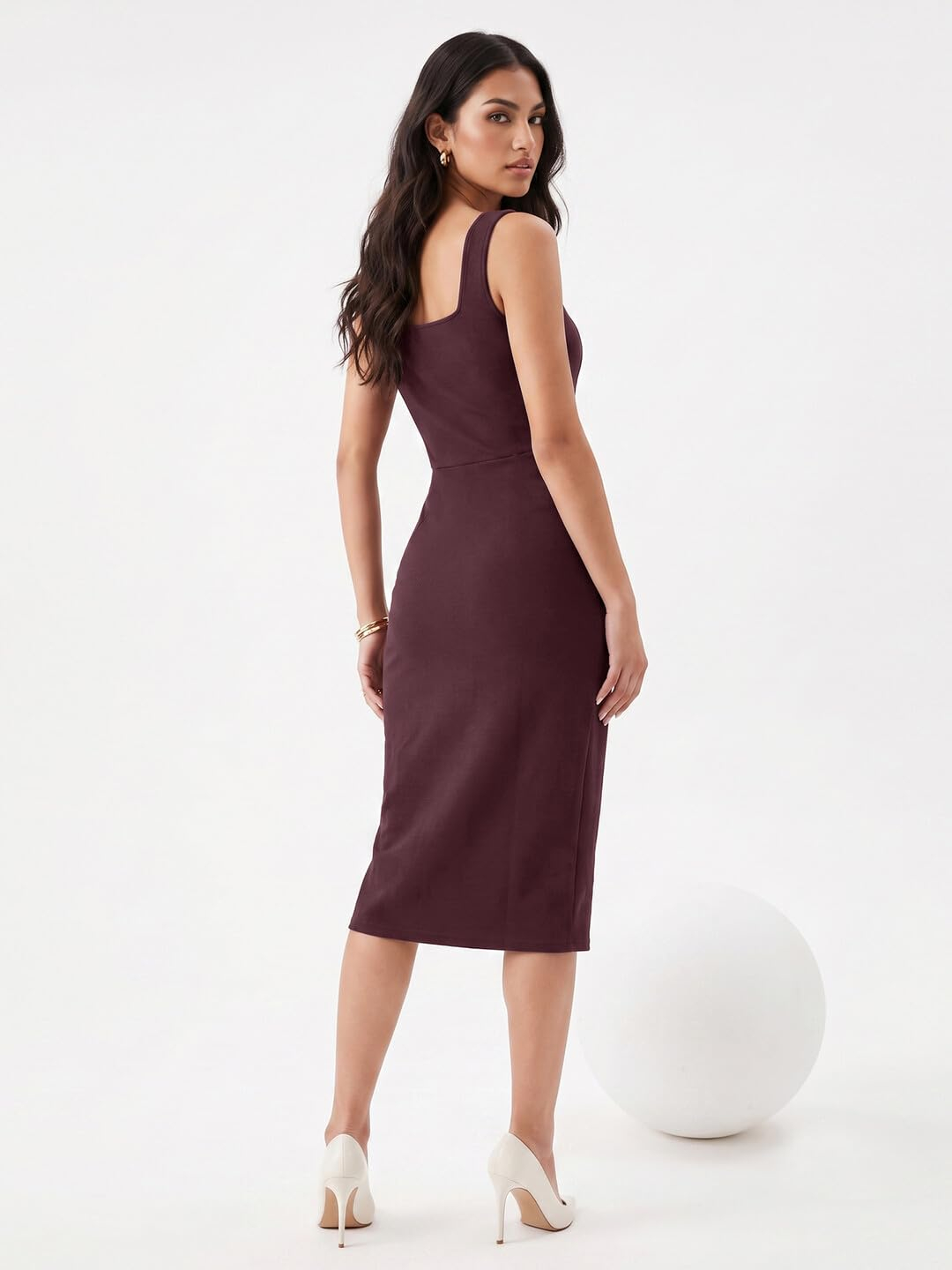 Selvia Women's Sleeveless Lycra Bodycon Dress - Image 21