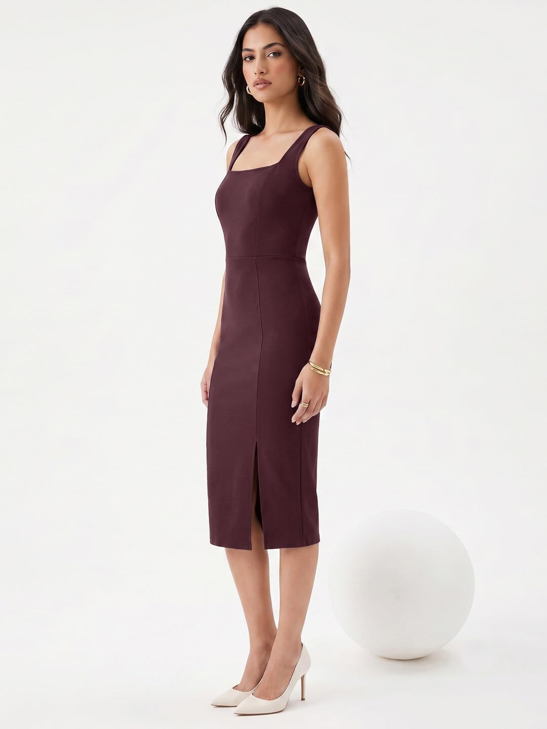 Selvia Women's Sleeveless Lycra Bodycon Dress - Image 22