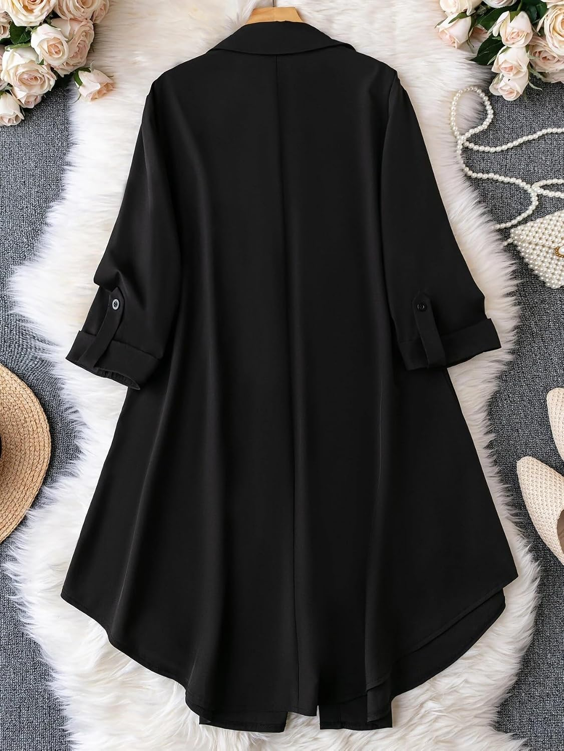 Leriya Fashion Women's Button-Down Longline Shirt Dress - Image 13