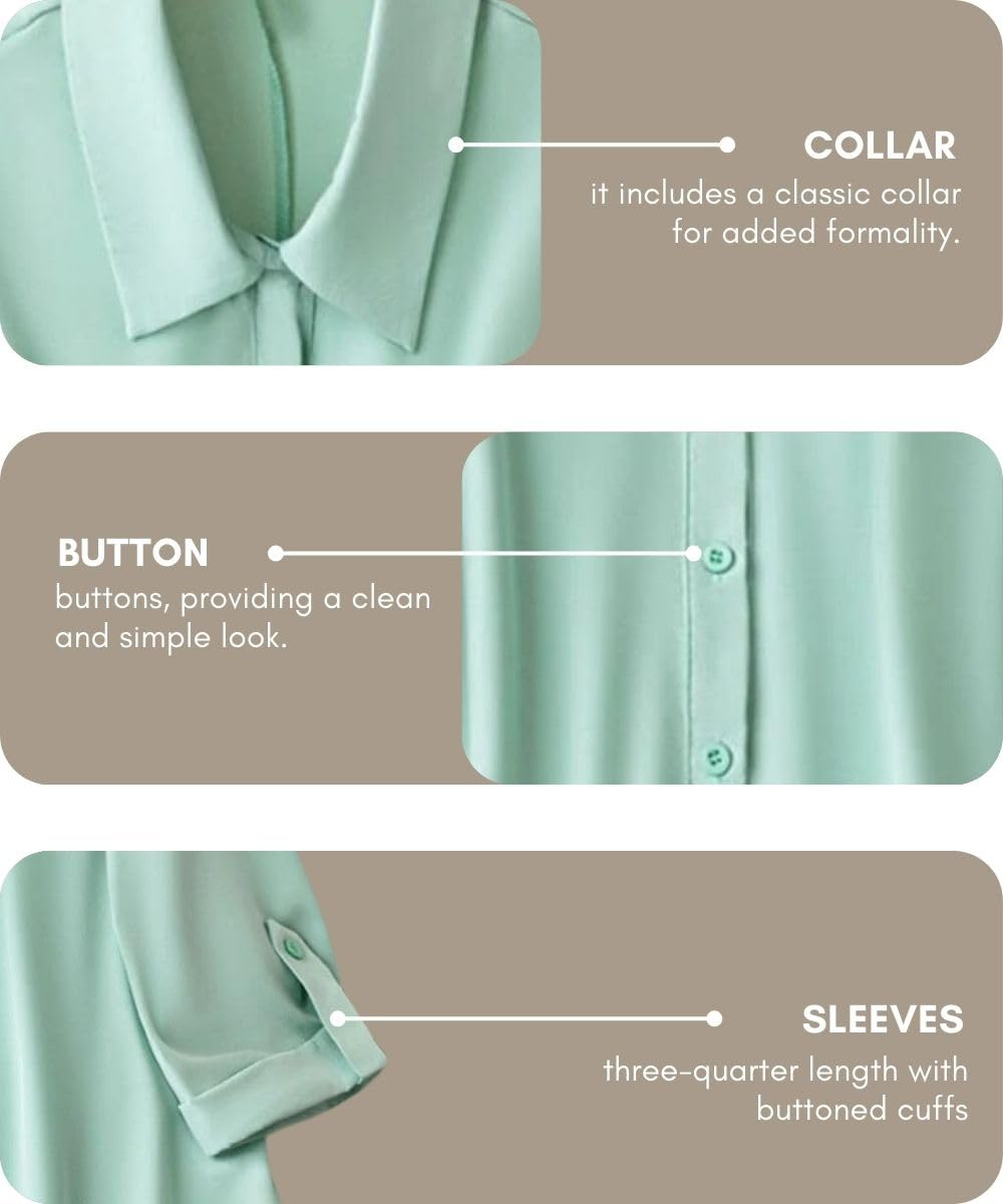 Leriya Fashion Women's Button-Down Longline Shirt Dress - Image 22