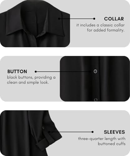 Leriya Fashion Women's Button-Down Longline Shirt Dress - Image 28