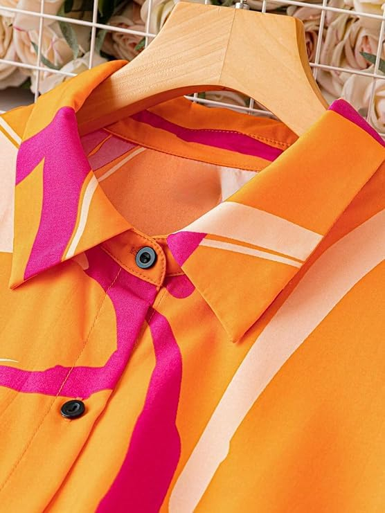 Leriya Fashion Women's Button-Down Longline Shirt Dress - Image 32