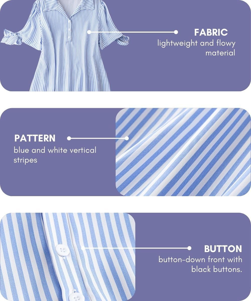Leriya Fashion Women's Button-Down Longline Shirt Dress - Image 43