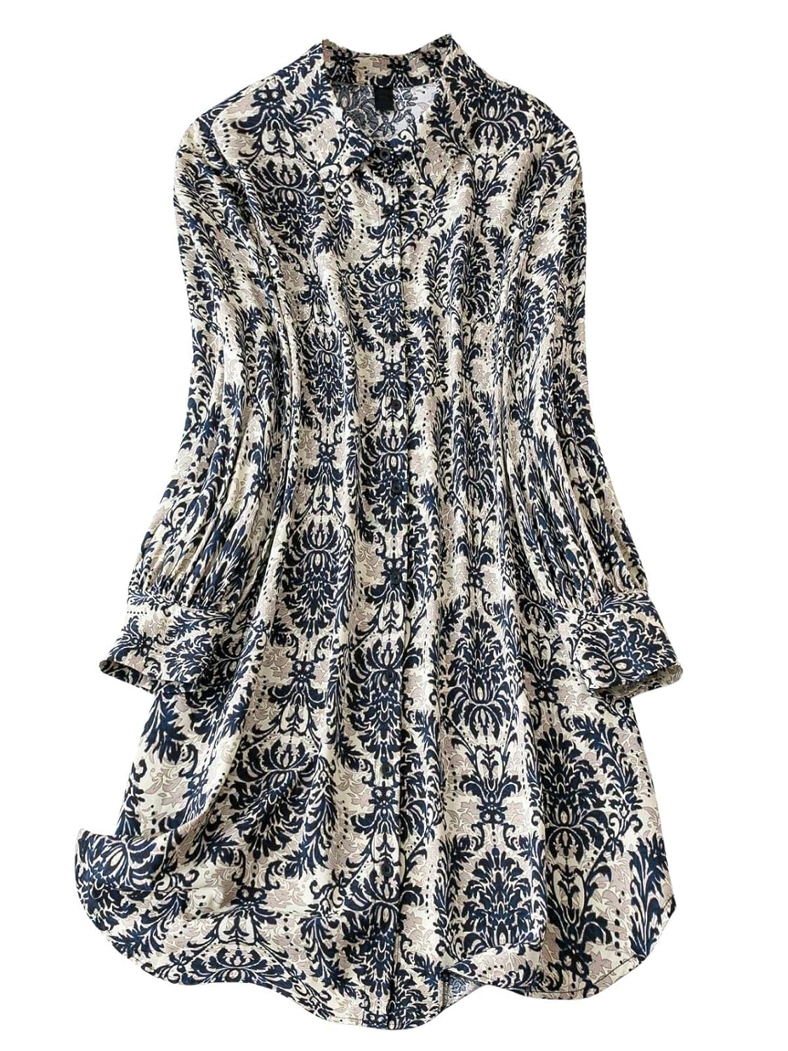 Leriya Fashion Women's Printed Button-Down Midi Dress - Image 11