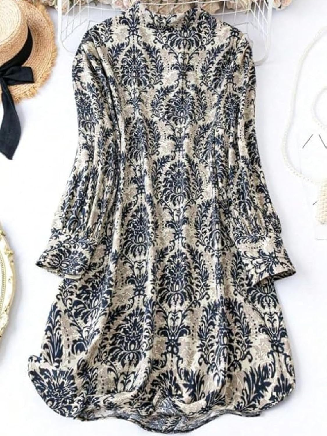 Leriya Fashion Women's Printed Button-Down Midi Dress - Image 12
