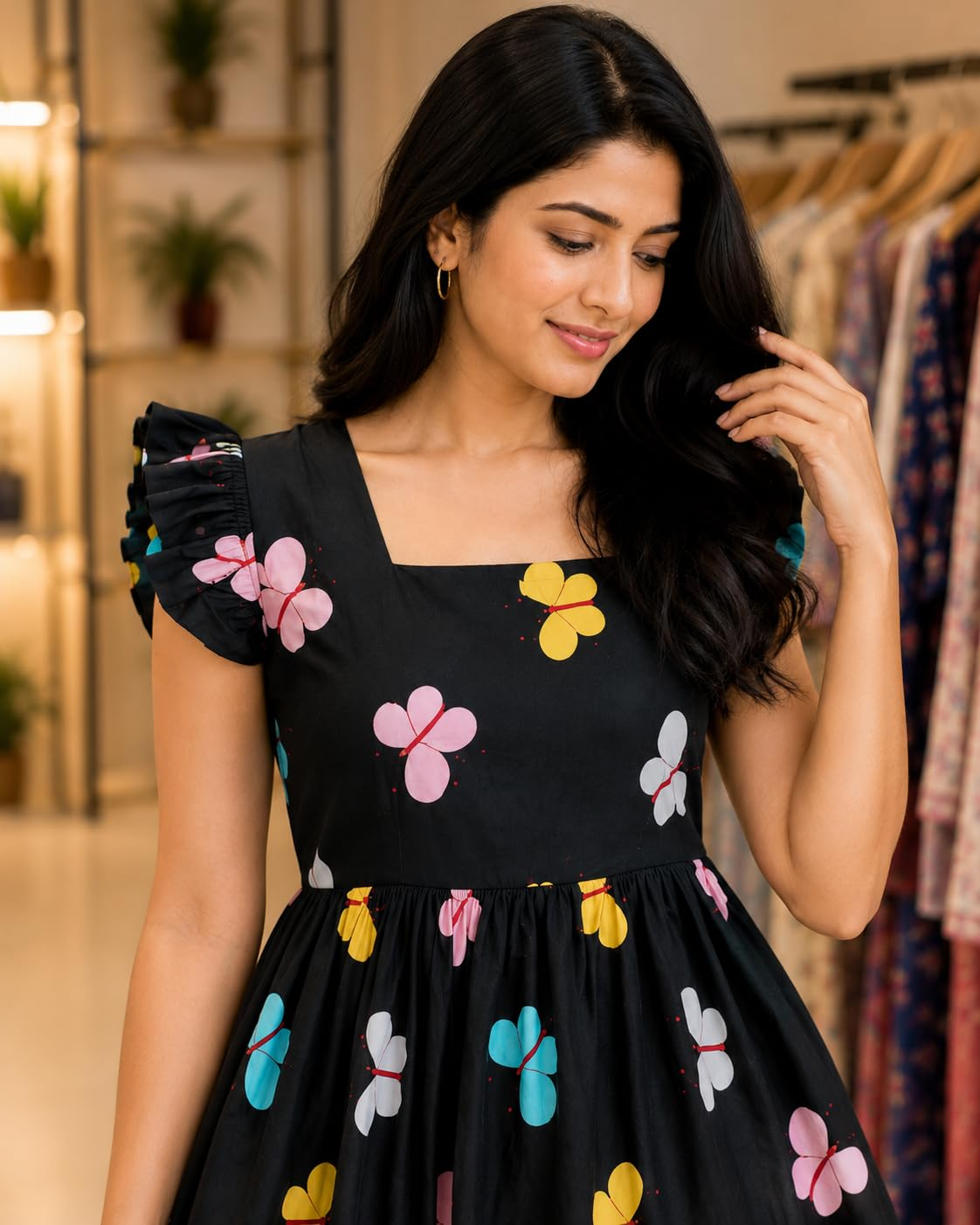 JUSTHER Women's Butterfly-Print Maxi Dress - Image 14
