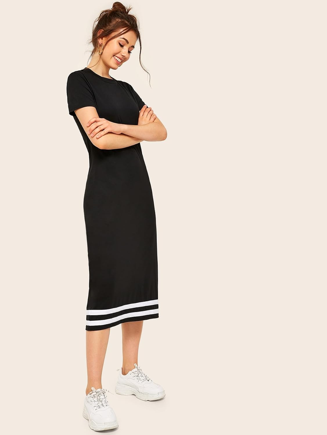 KOTTY Women's Solid Bodycon Midi Dress - Image 12
