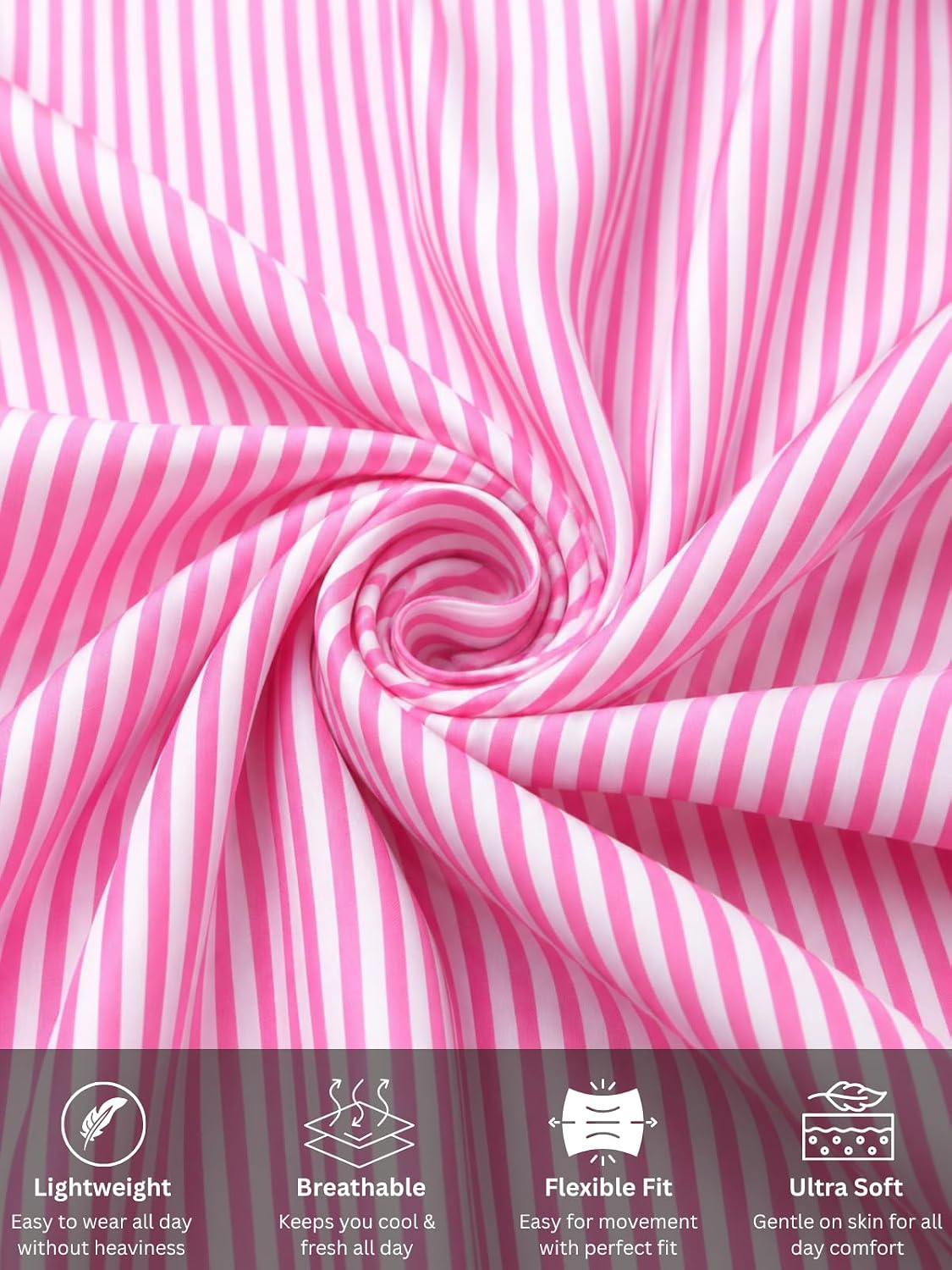 Leriya Fashion Women's Striped Rayon Mini Dress - Image 5