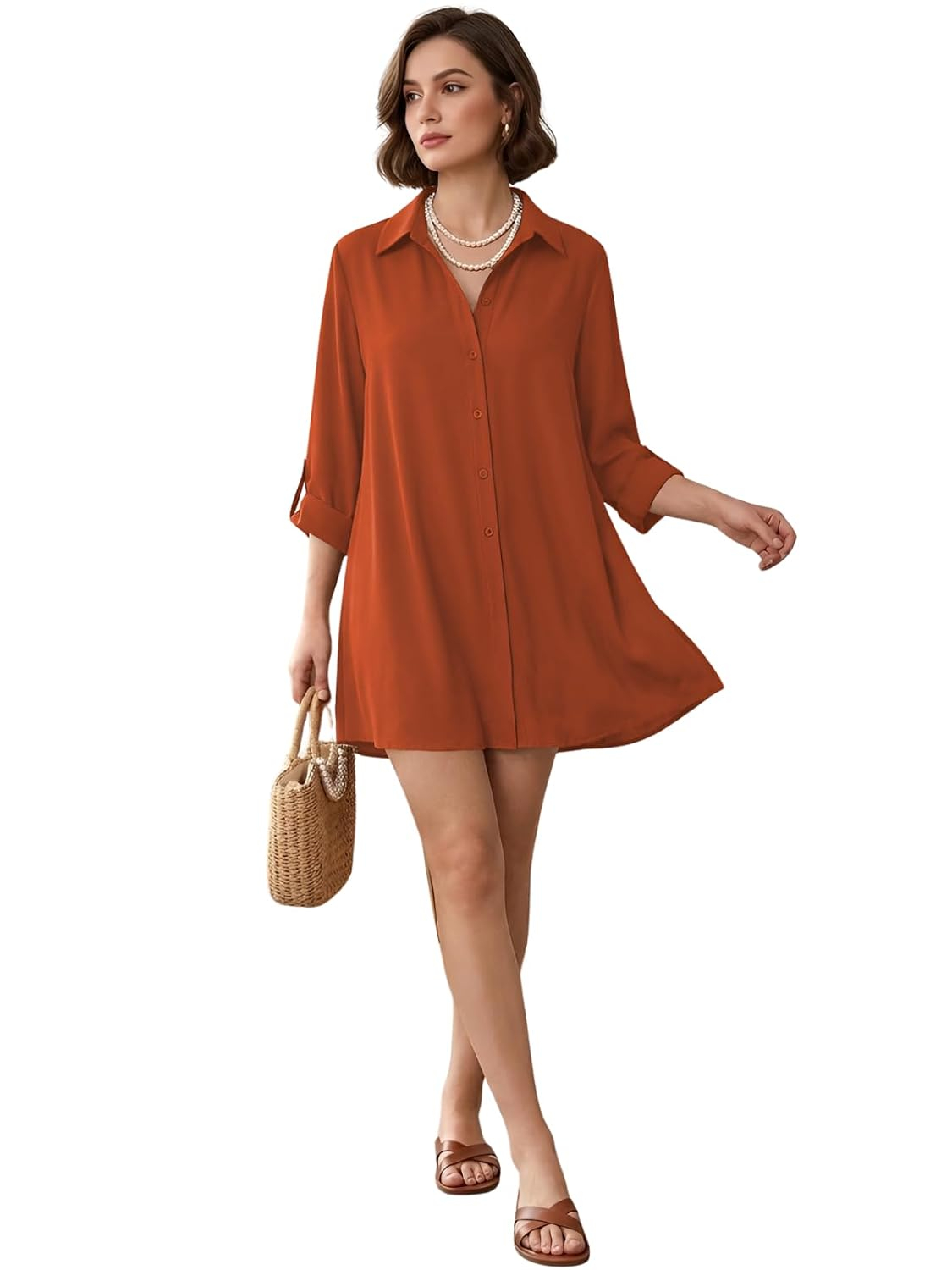 Leriya Fashion Women's Striped Rayon Mini Dress - Image 15