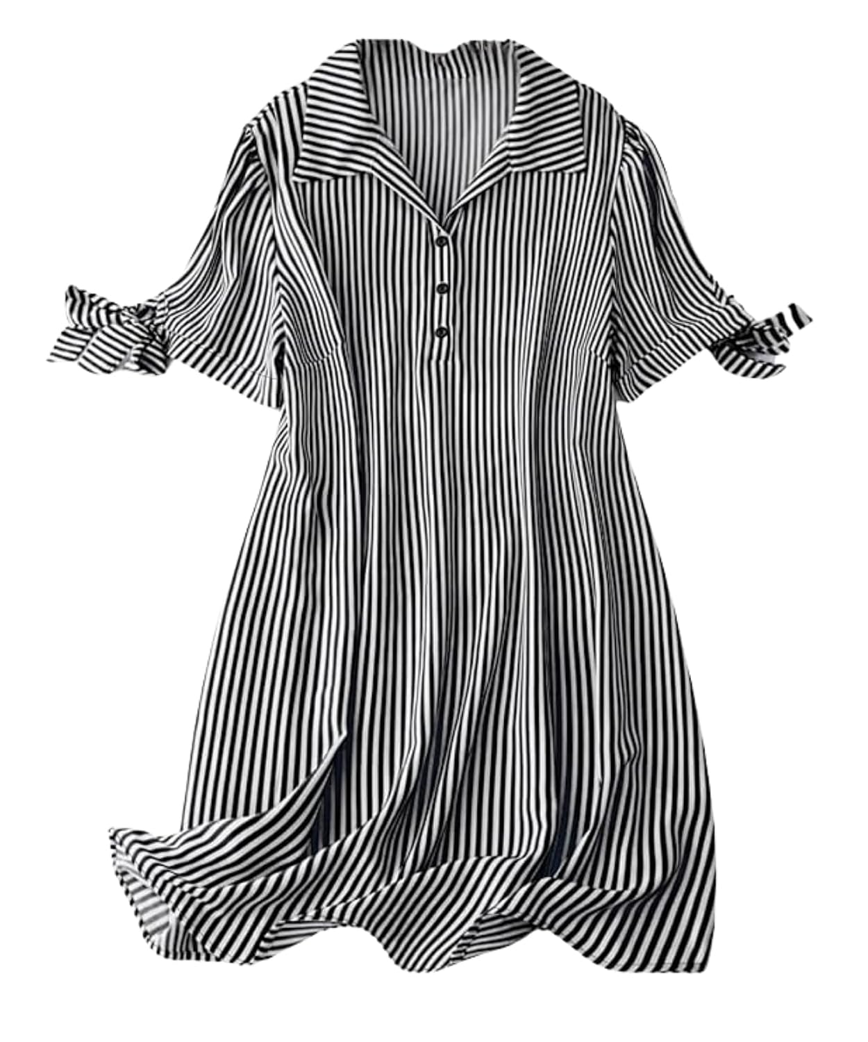 Leriya Fashion Women's Striped Rayon Mini Dress - Image 29