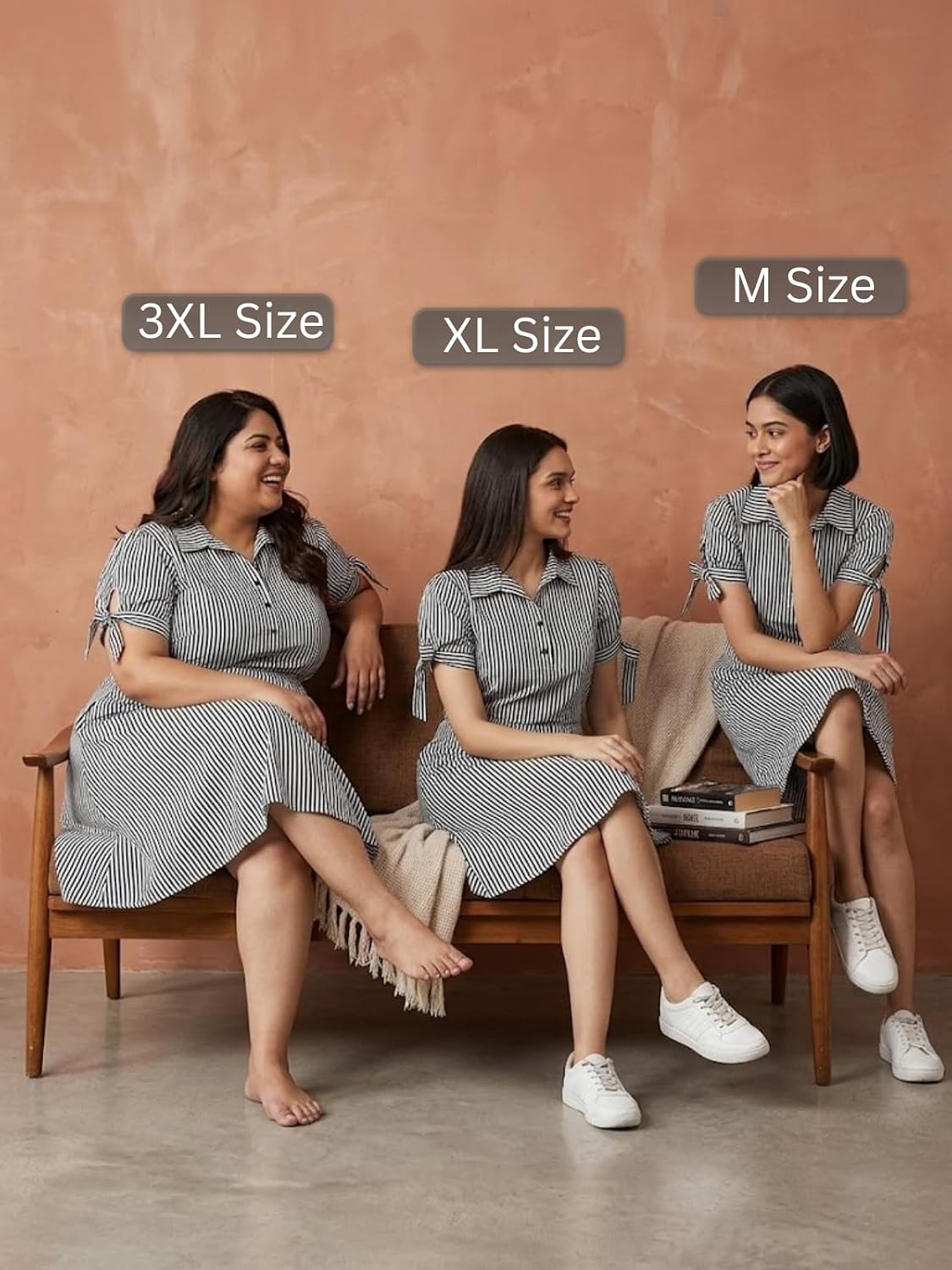 Leriya Fashion Women's Striped Rayon Mini Dress - Image 34