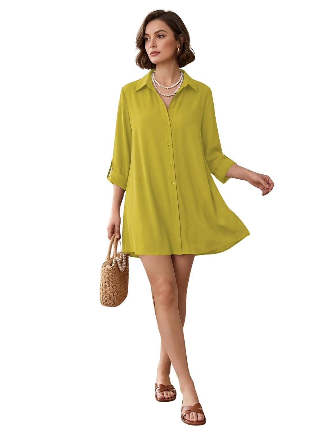 Leriya Fashion Women's Striped Rayon Mini Dress - Image 36