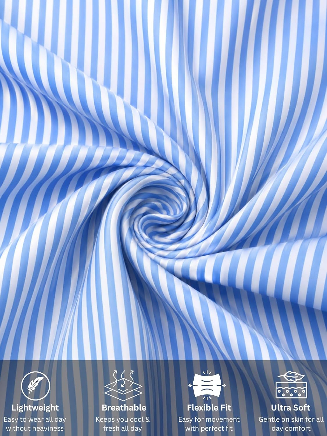 Leriya Fashion Women's Striped Rayon Mini Dress - Image 47