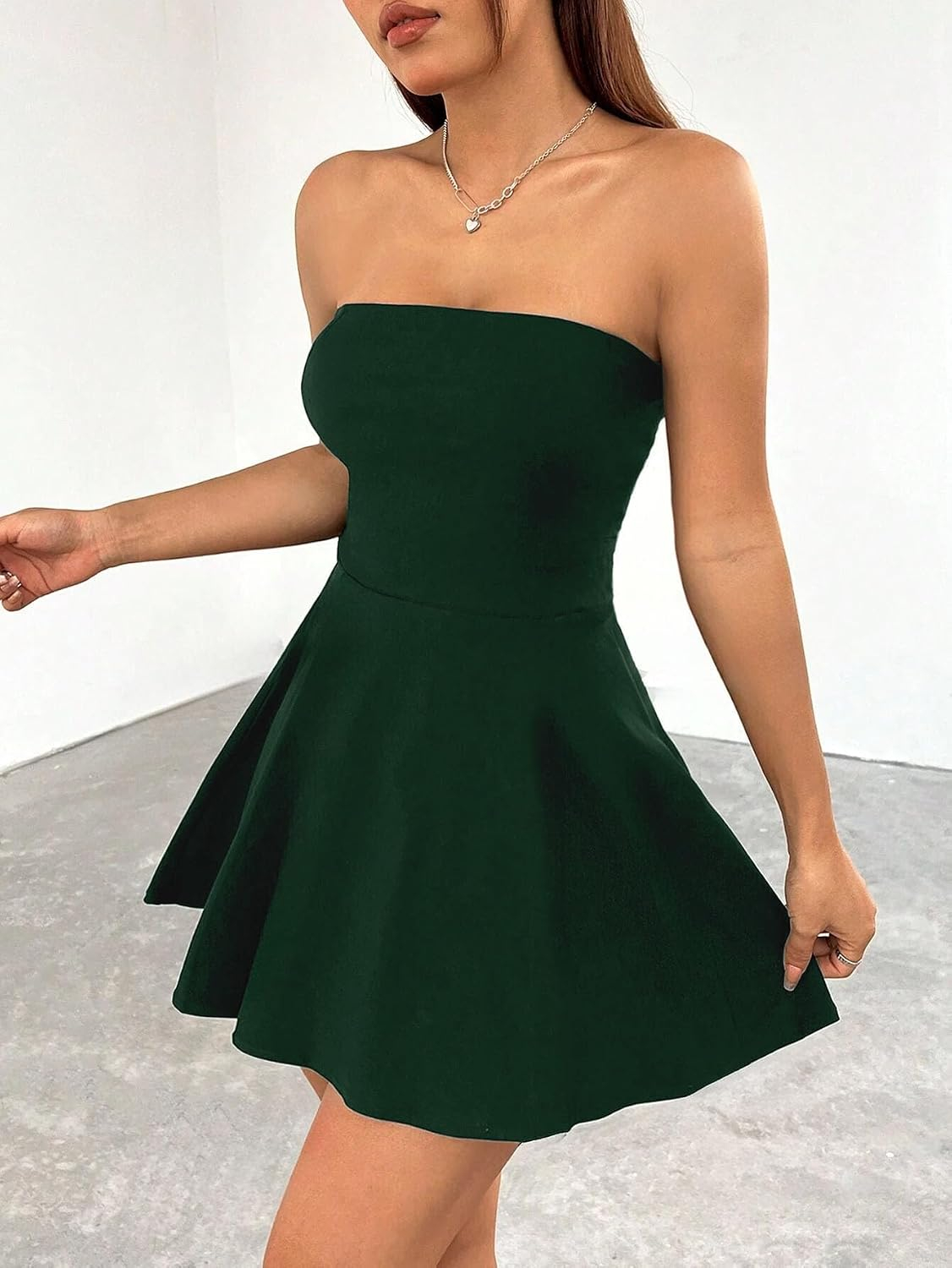 TIVANTE Women's Strapless Fit-and-Flare Mini Dress - Image 10