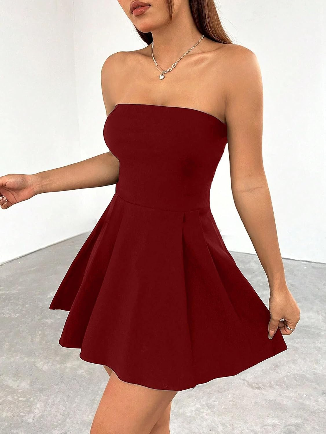 TIVANTE Women's Strapless Fit-and-Flare Mini Dress - Image 16