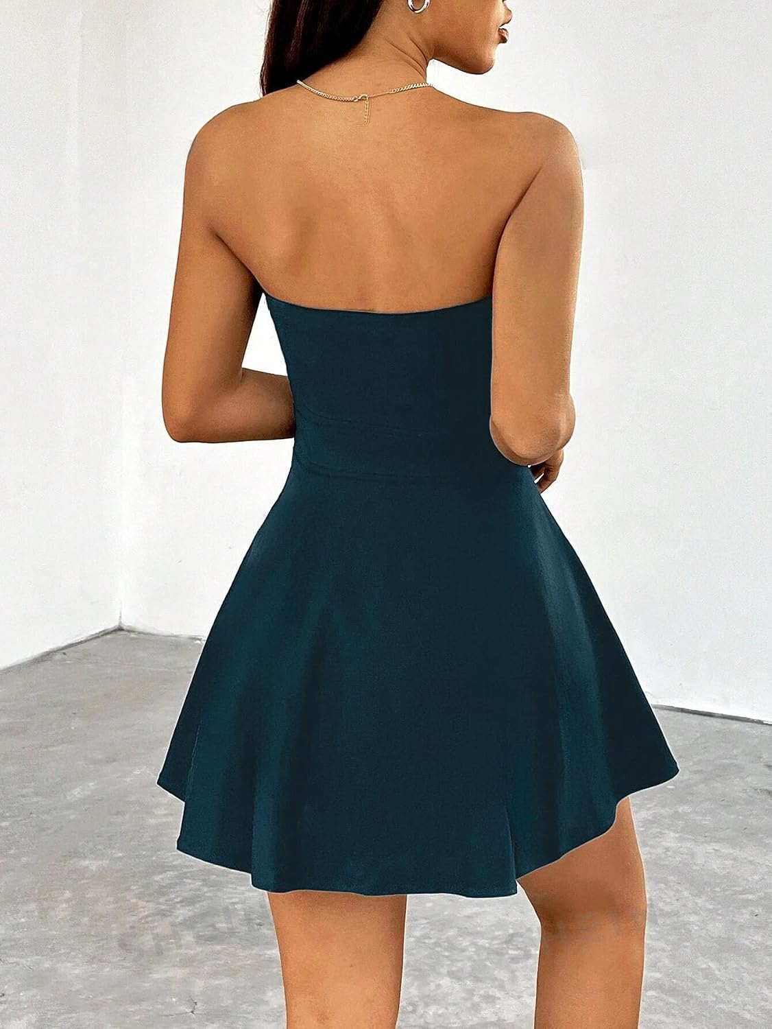 TIVANTE Women's Strapless Fit-and-Flare Mini Dress - Image 21