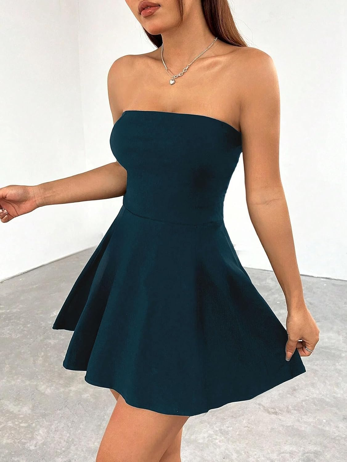 TIVANTE Women's Strapless Fit-and-Flare Mini Dress - Image 22