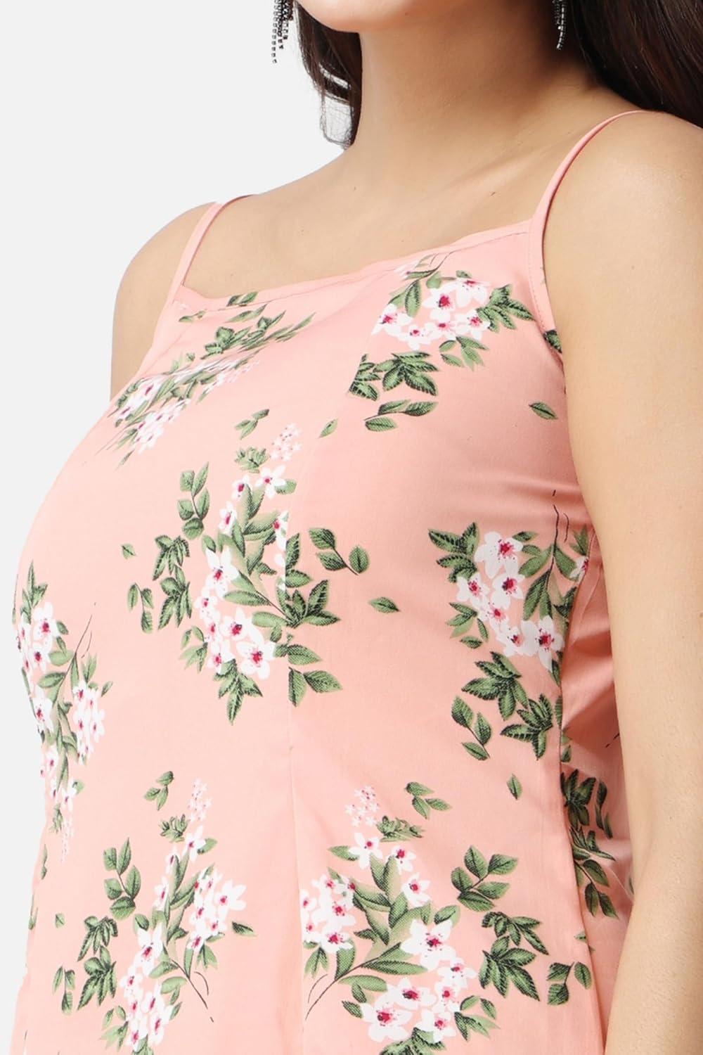 POPWINGS Women's Printed V-Neck Fit-and-Flare Dress - Image 22