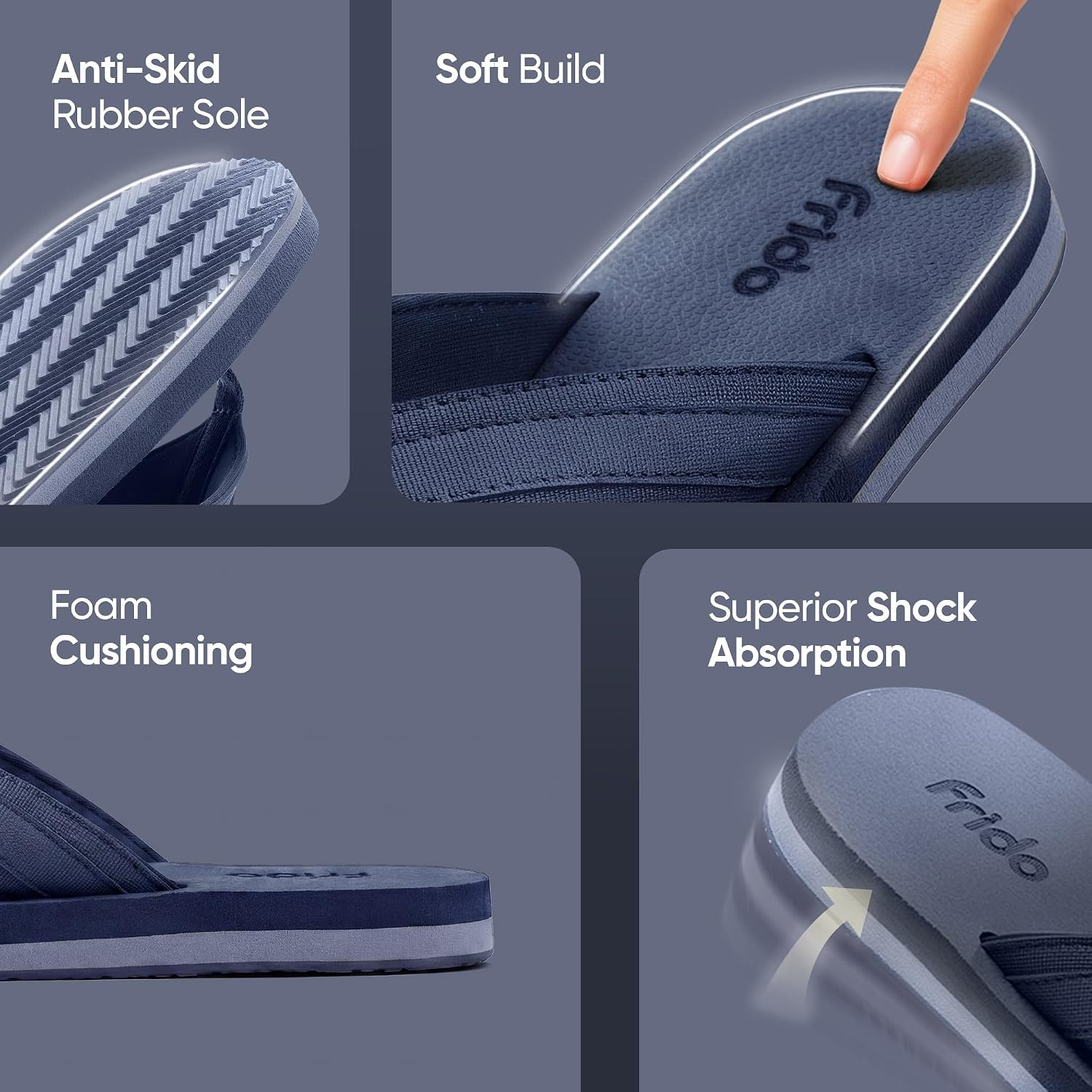 Frido Cloud Comfort Unisex Home Slippers - Image 9