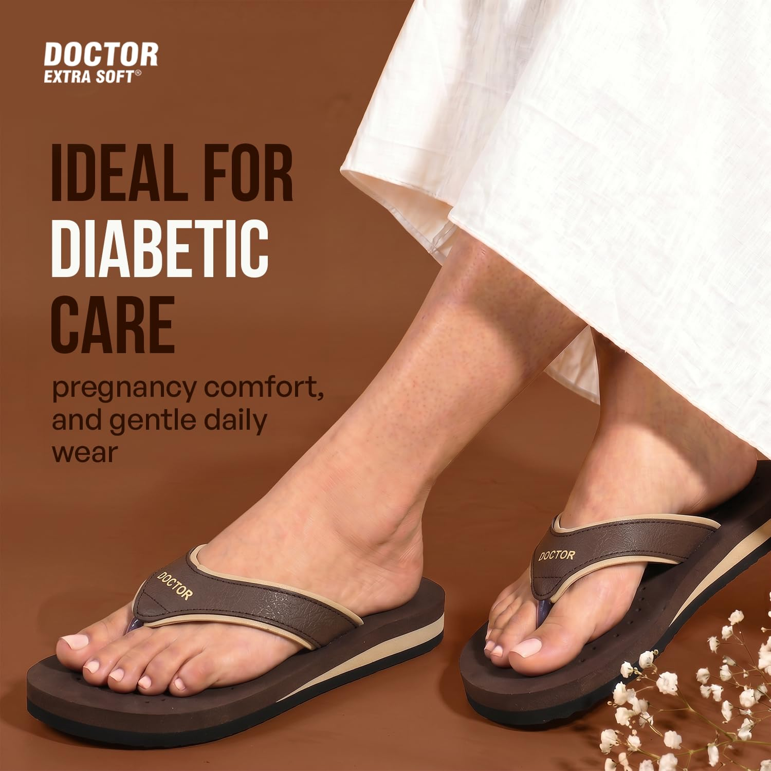 Doctor Extra Soft Women's Cushioned Flat Flip-Flops - Image 13