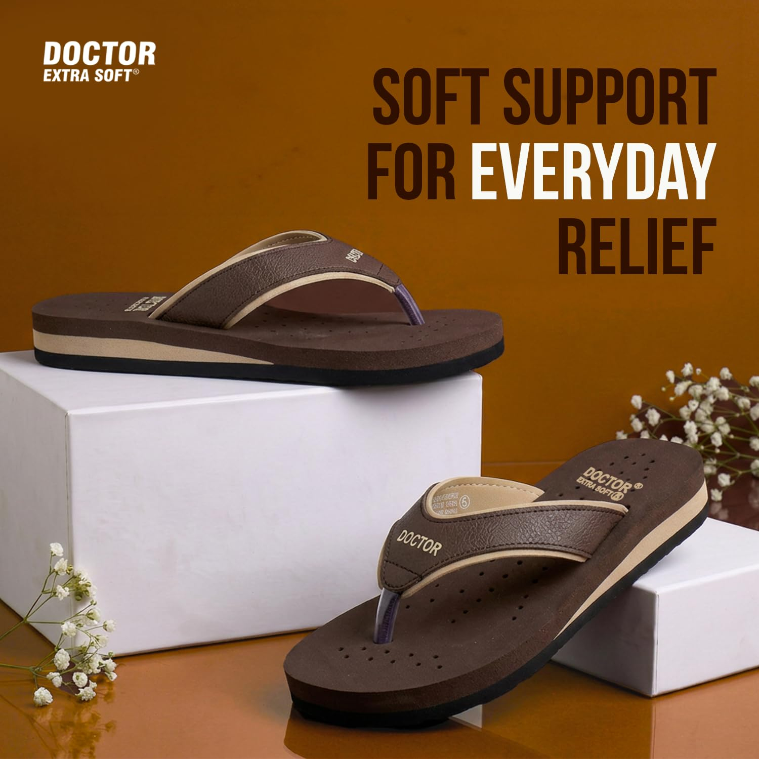 Doctor Extra Soft Women's Cushioned Flat Flip-Flops - Image 15